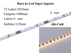 BARA LED 12V - 2835 ALB-CALD / 1000MM X 4MM